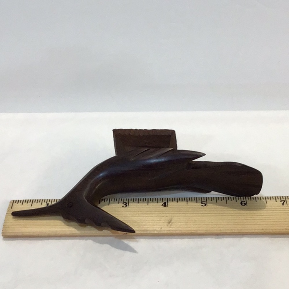 Carved wood road runner bird decoration - Picture 8 of 8